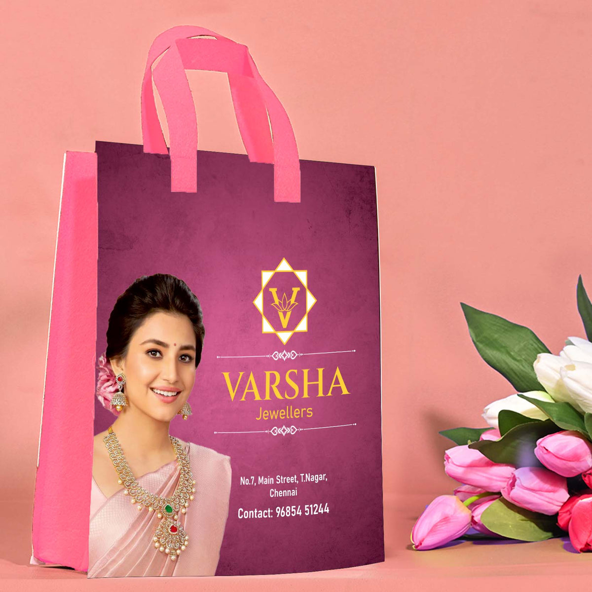 Custom Printed Jewellery Shop Bags Eco-Friendly Tote from