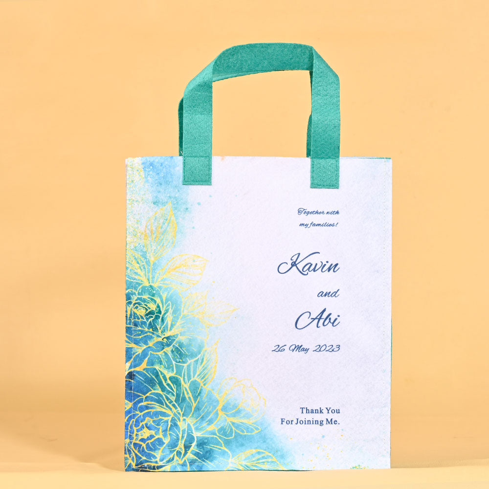 Customize Printed Baby Shower Return Gift Bag, This Eco Friendly bag is Made from Recycled Pet Bottles.