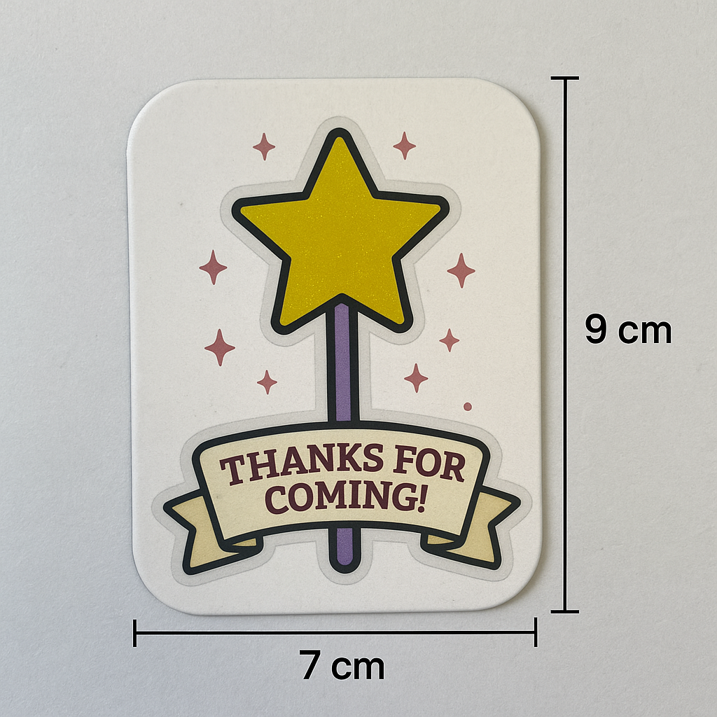 Thanks For Coming Fridge Magnet | Star Wand Return Gift for Kids ...