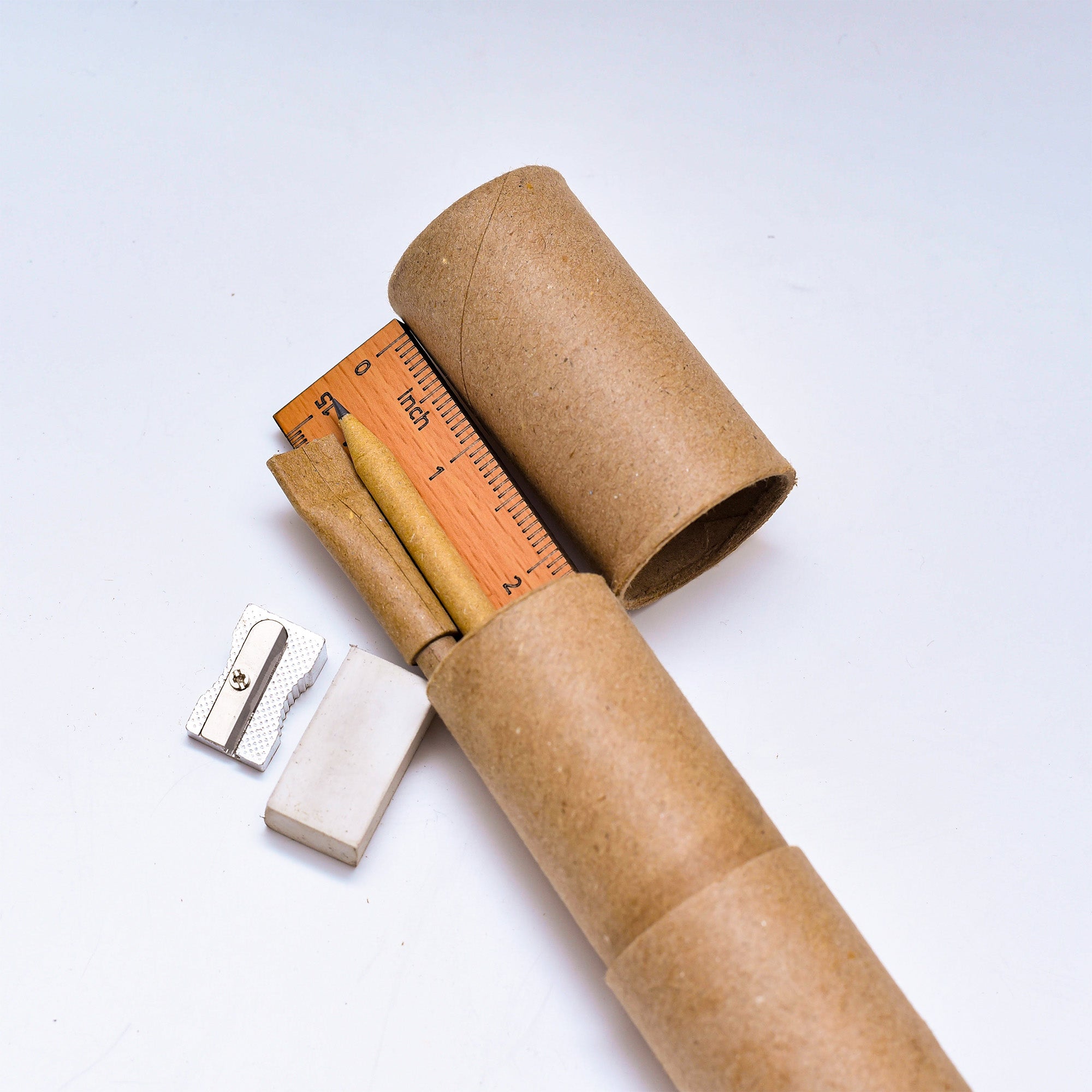Eco-Friendly Stationery Kit – Seed Pen, Recycled Pencil, Wooden Ruler & More (Plastic-Free!)