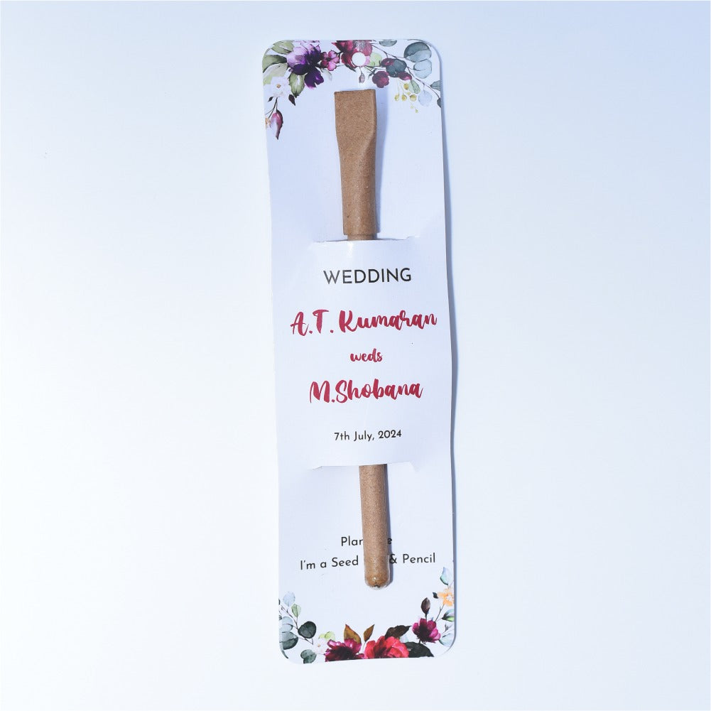 Eco Friendly Recycled Paper Pen for Wedding Return Gift. Pack of 100