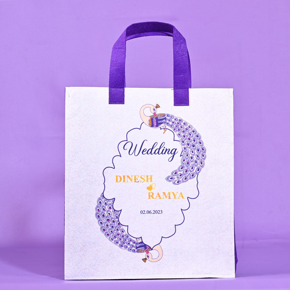 Customize Printed Bags for Return Gift, This Eco Friendly bag is Made from Recycled Pet Bottles.
