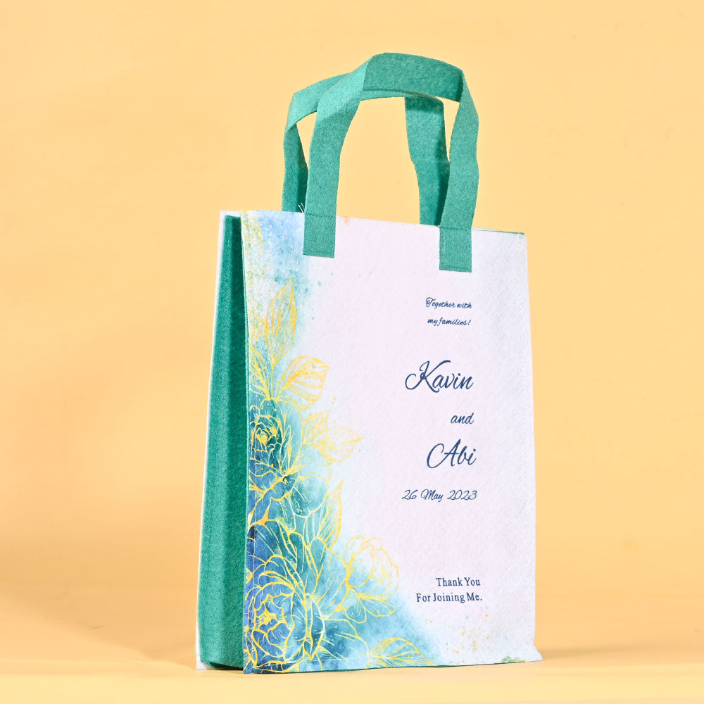 Customize Printed Baby Shower Return Gift Bag, This Eco Friendly bag is Made from Recycled Pet Bottles.