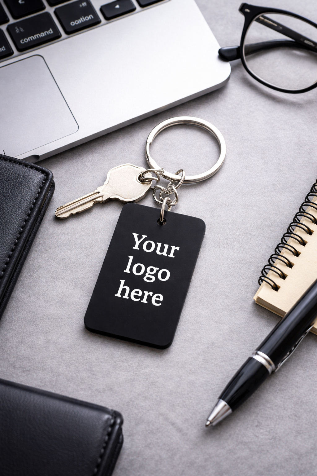 Promations Key Chain Custom acrylic rectangle keychain with engraved logo branding| lightwe ...