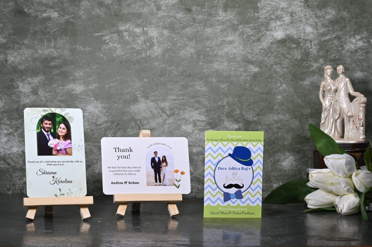 Thank you Cards with Mat Finish