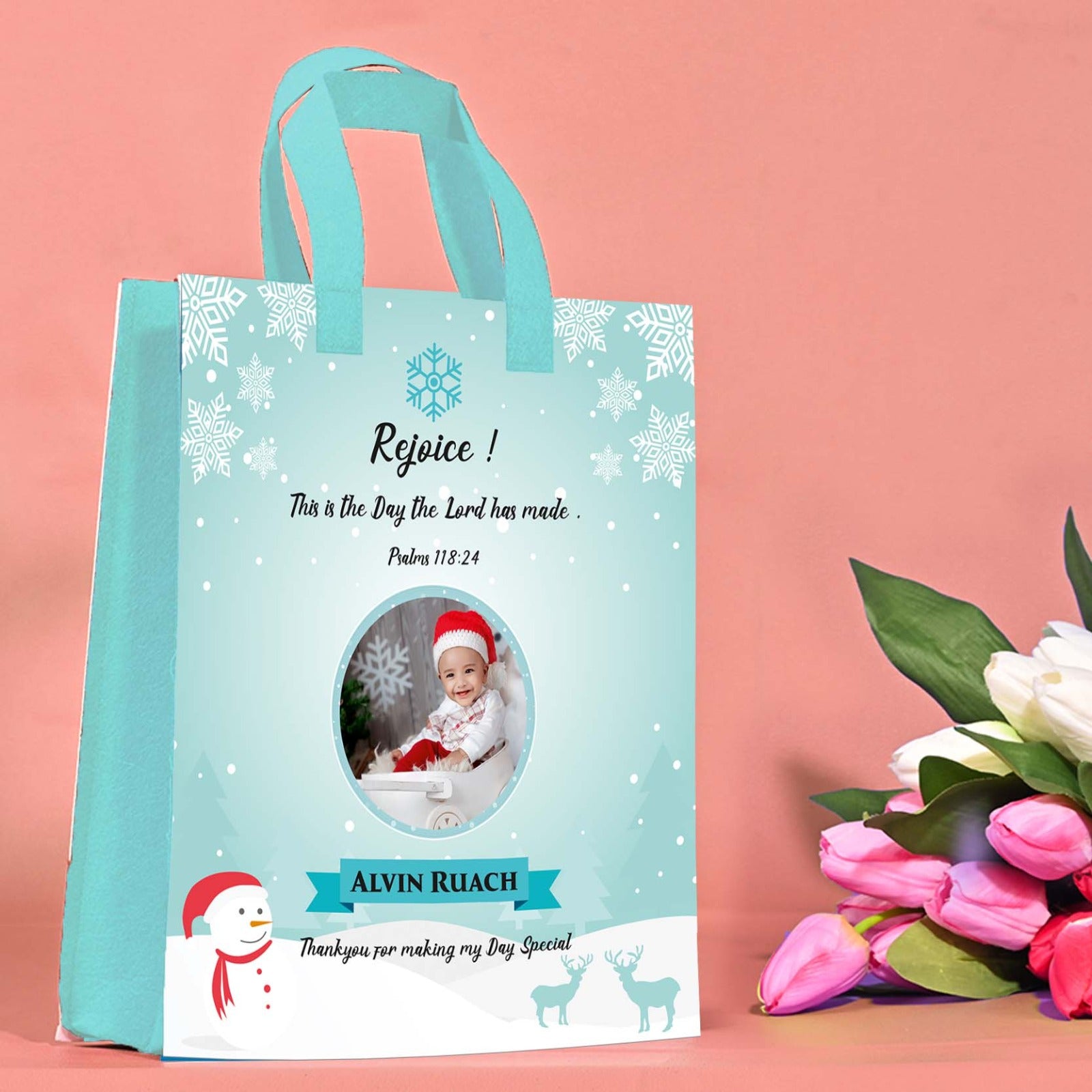 Customize Printed Birthday  Return Gift Bag, bags12