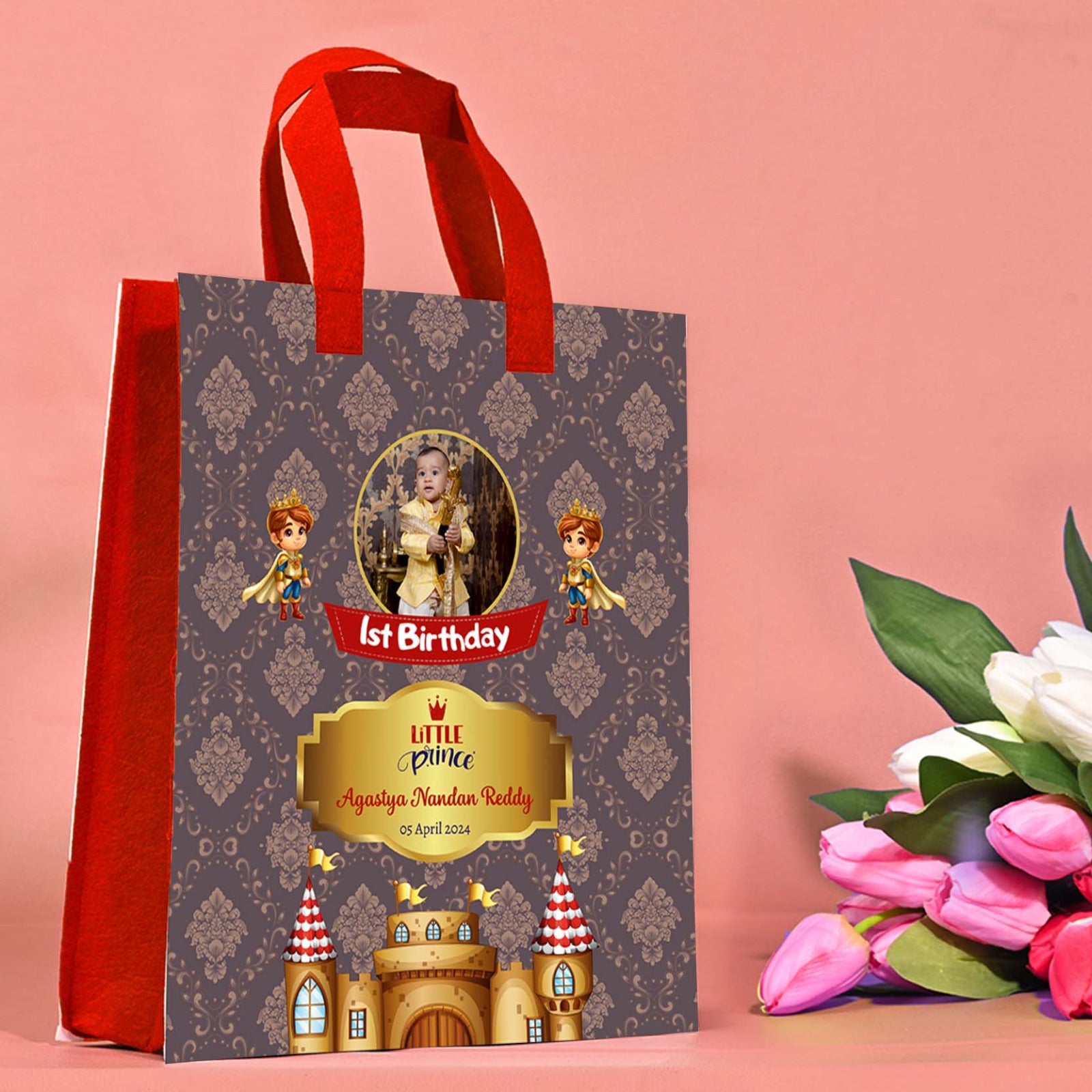 Customize Printed Birthday  Return Gift Bag, bags12