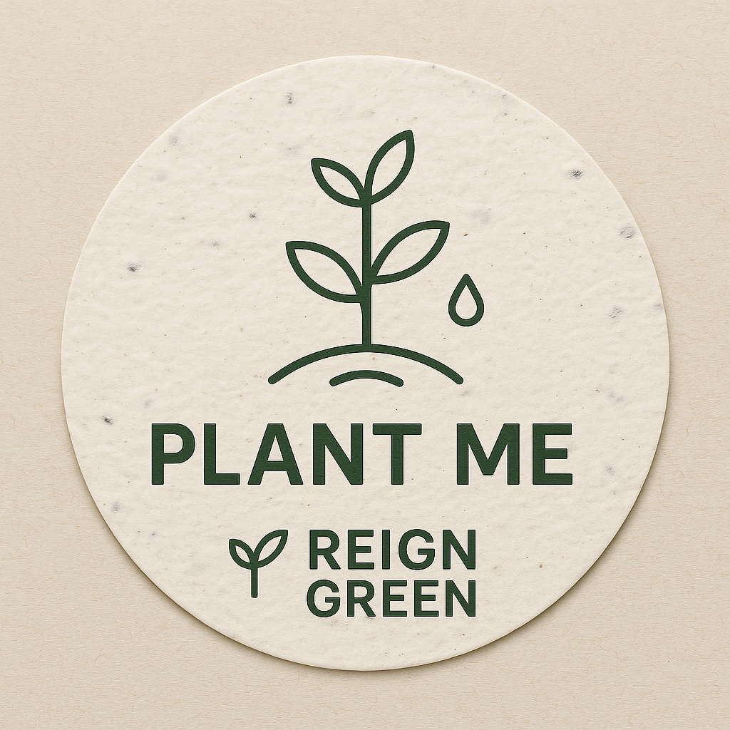 Plantable Seed Paper Coasters – Eco-Friendly & Growable Gifts