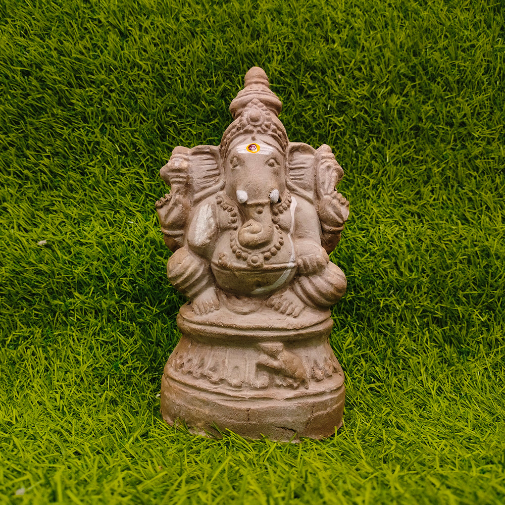 Eco Friendly Seed Ganapathy - 8.5 Inchs  ( Limited Stock)