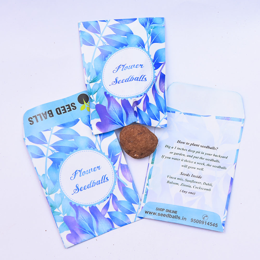 Flower seed Balls, Pack of 1 seed Ball. seedballs