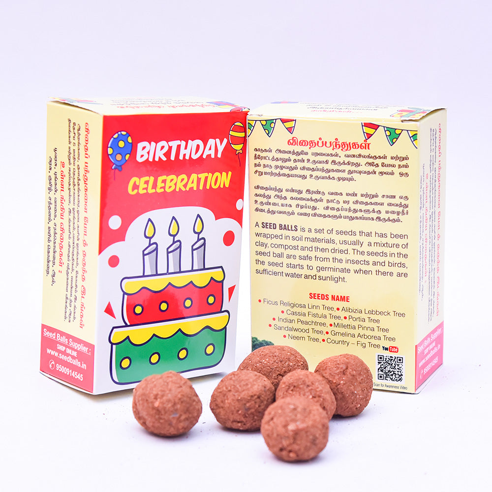 Birthday Return Gift, Pack of 5 Seed Balls