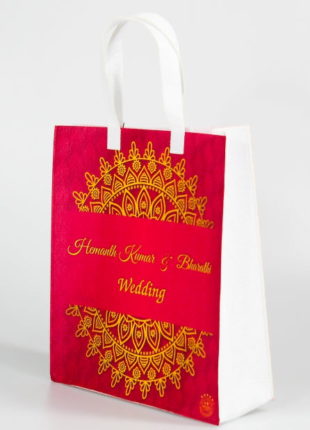 Ganesha Print Jute Bag with Lace - WBG0913 - WBG0913 at Rs 89.00 | Gifts  for all occasions by Wedtree