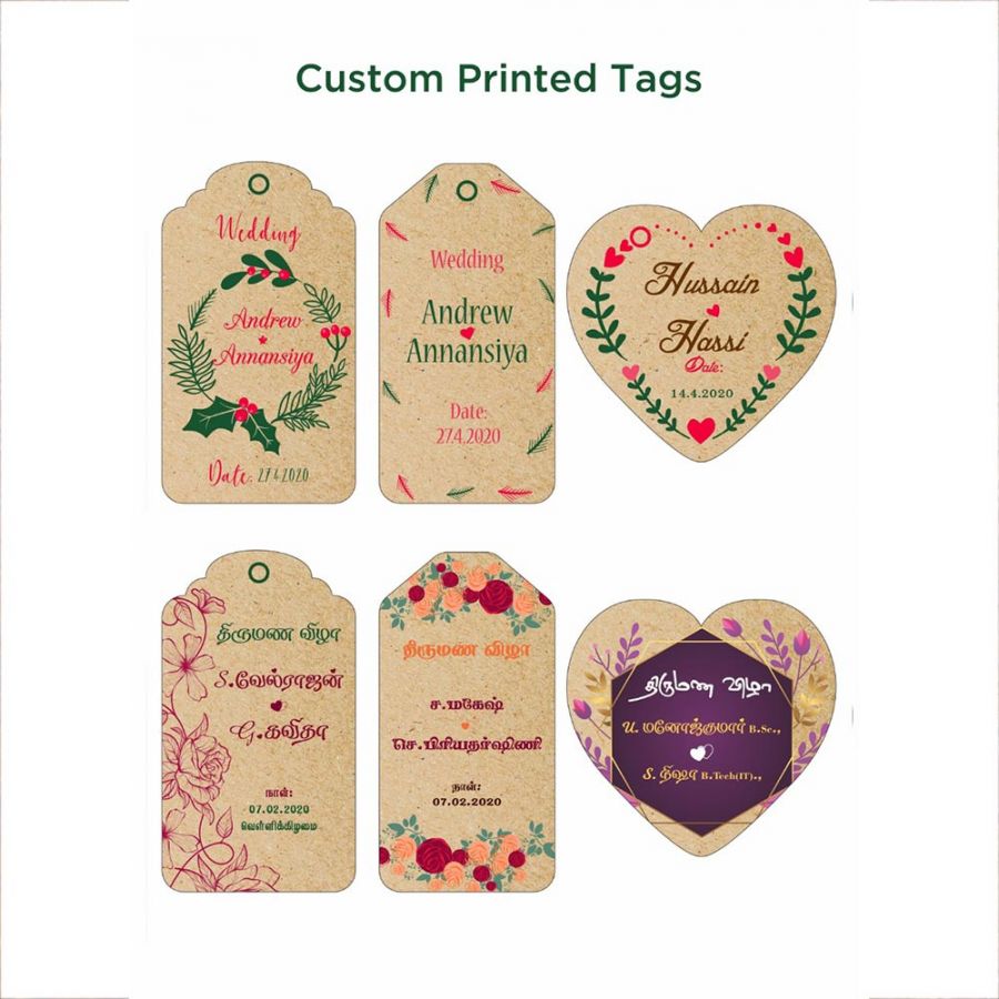 Customize Return Gift. Premium Linen Cotton Bags, Custom Printed Tags