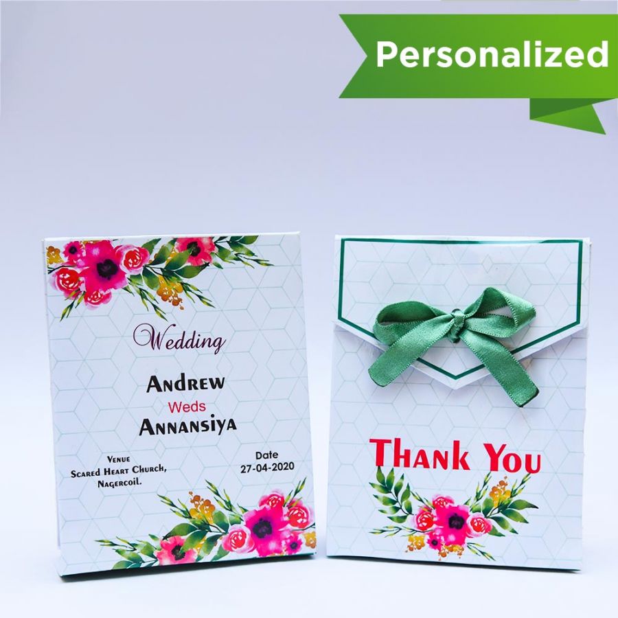 Customize Wedding Return Gift, With Matching Satin Bows – seedballs